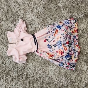 Beautiful girl's light pink dress